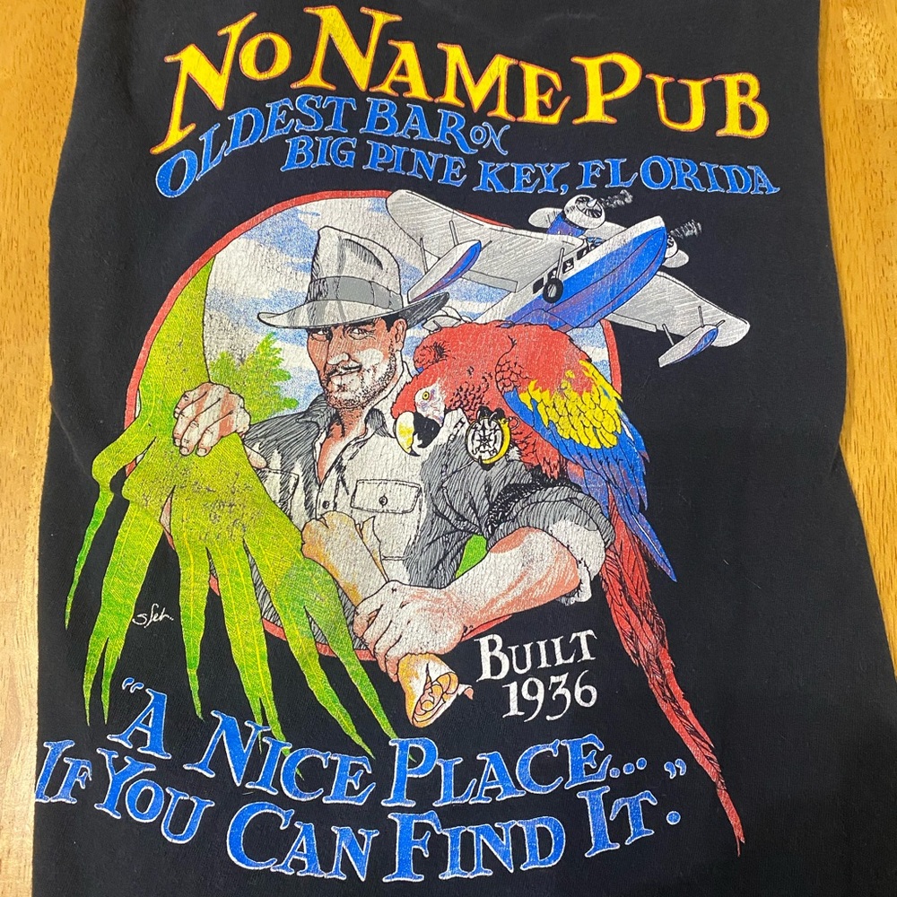 NO NAME PUB long sleeve black shirt. Size L. Hood used condition. Some fading
